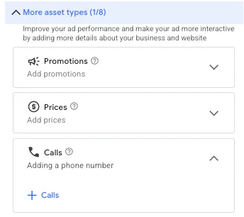 Call extension whereabouts on Google Ads