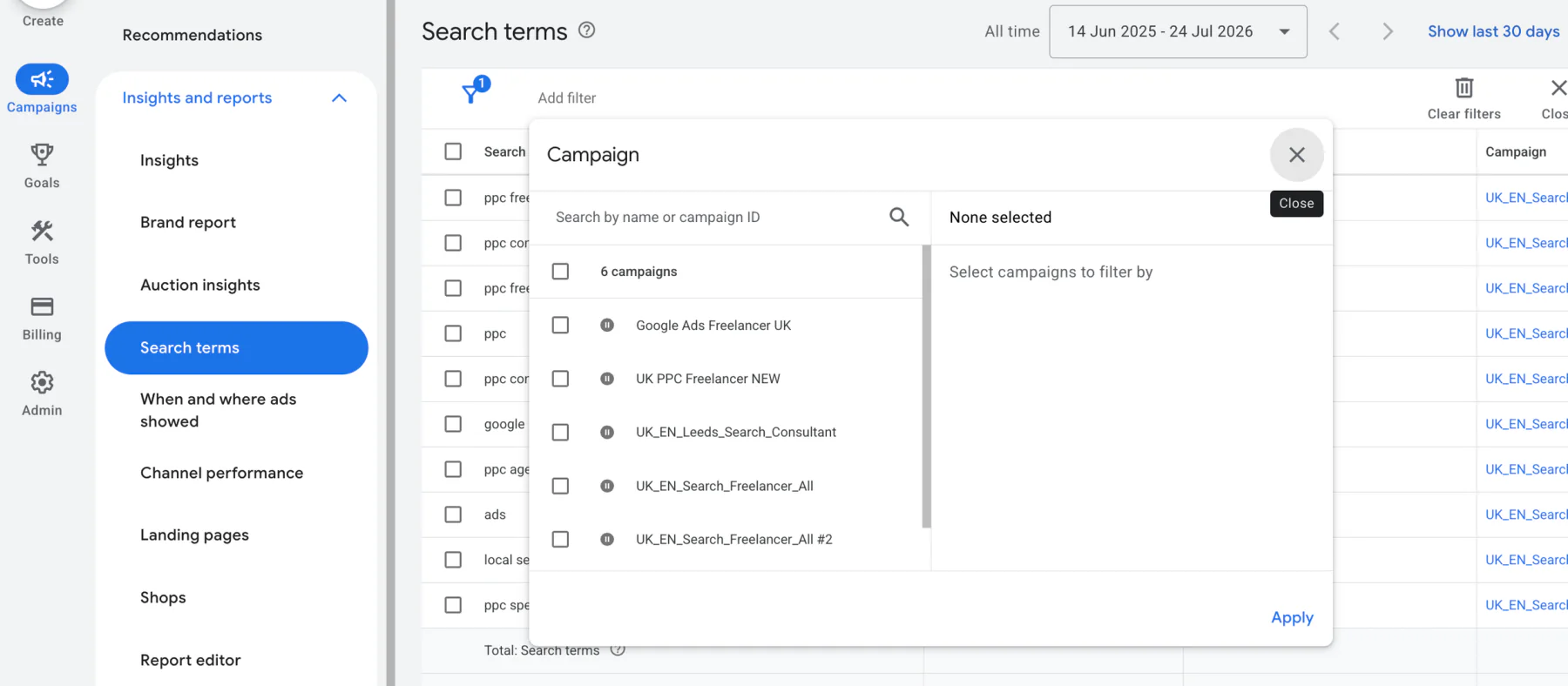 How to Find Search Terms in Google Ads illustration